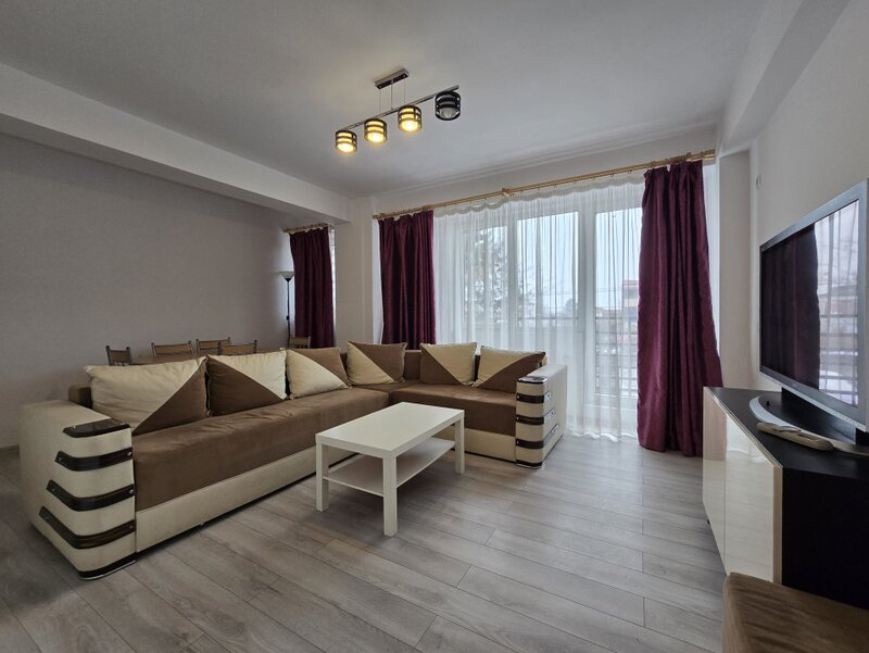 Bucurestii Noi apartament cu 2 camere spatios  etaj 1 centrala+ mobilat+ utilat  comision 0%